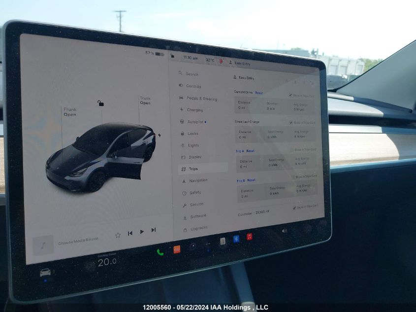 2022 Tesla Model Y VIN: 7SAYGDEF7NF494985 Lot: 12005560