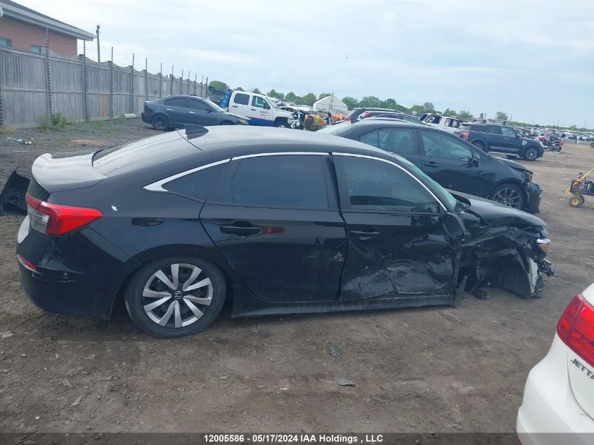 2022 Honda Civic Sedan VIN: 2HGFE2F22NH105191 Lot: 12005586