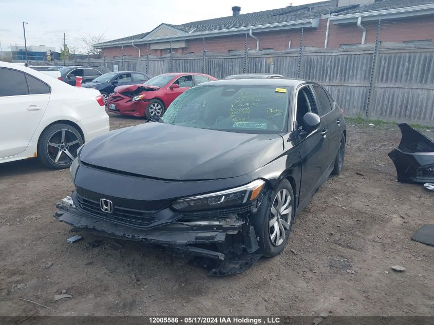 2022 Honda Civic Sedan VIN: 2HGFE2F22NH105191 Lot: 12005586