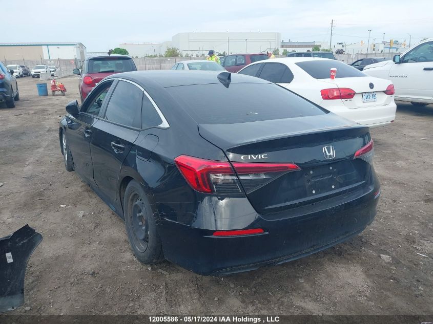 2022 Honda Civic Sedan VIN: 2HGFE2F22NH105191 Lot: 12005586