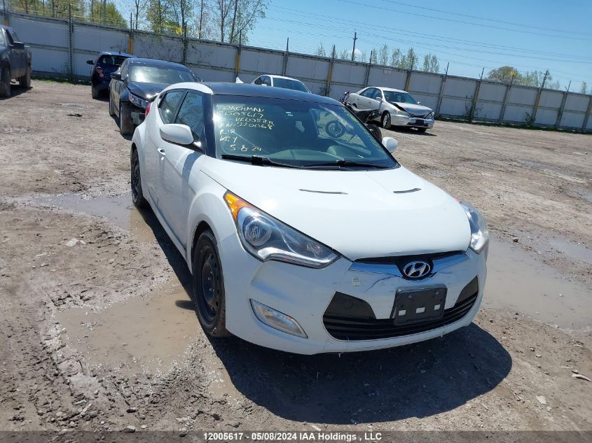 2015 Hyundai Veloster VIN: KMHTC6AD6FU220068 Lot: 12005617