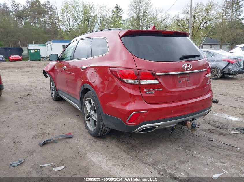 2017 Hyundai Santa Fe Se/Limited VIN: KM8SNDHF5HU214704 Lot: 12005639