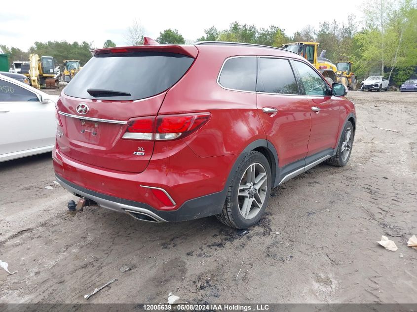 2017 Hyundai Santa Fe Se/Limited VIN: KM8SNDHF5HU214704 Lot: 12005639