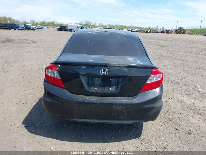 2012 Honda Civic Exl VIN: 2HGFB2F9XCH003494 Lot: 12005648