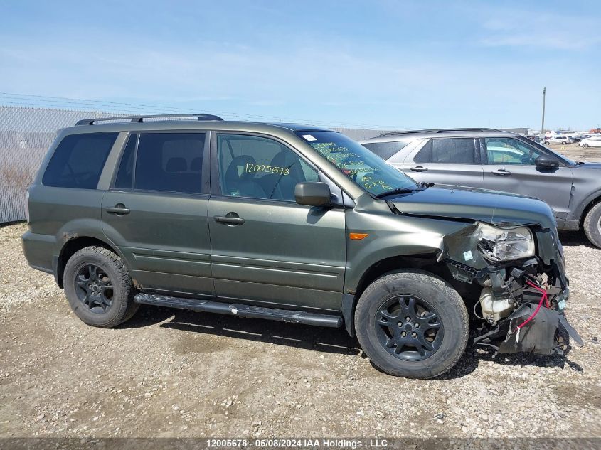 2006 Honda Pilot VIN: 2HKYF18566H001043 Lot: 12005678