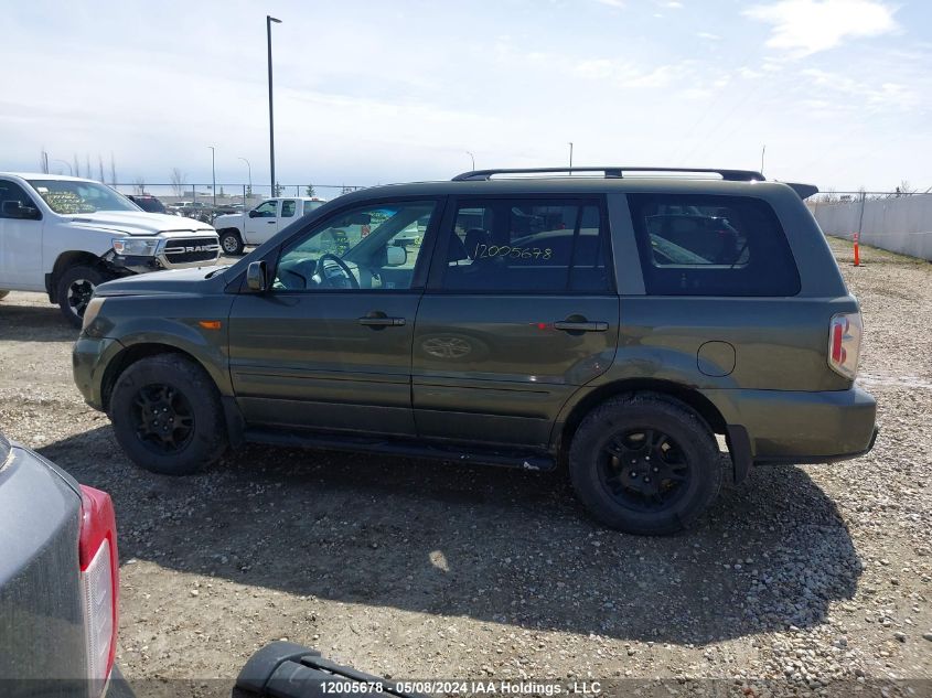 2006 Honda Pilot VIN: 2HKYF18566H001043 Lot: 12005678