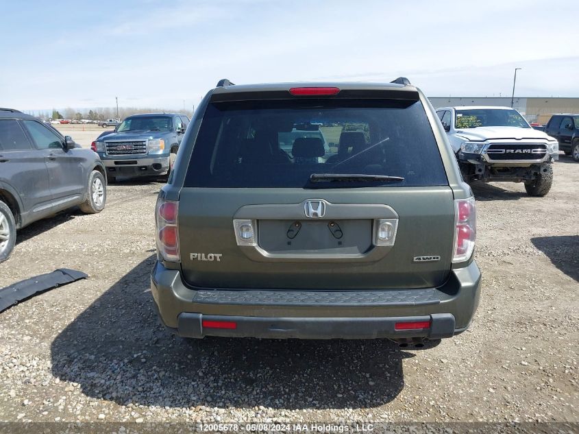 2006 Honda Pilot VIN: 2HKYF18566H001043 Lot: 12005678