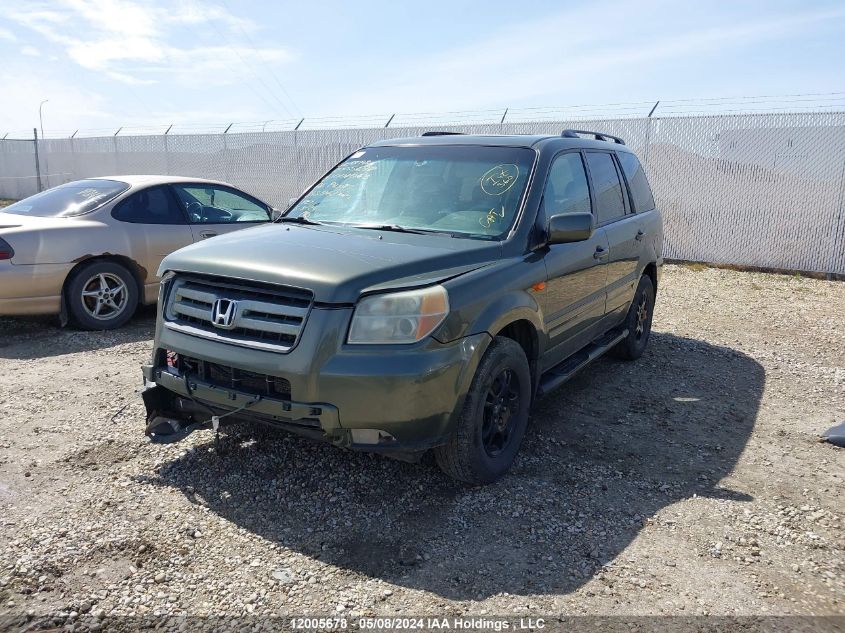 2006 Honda Pilot VIN: 2HKYF18566H001043 Lot: 12005678