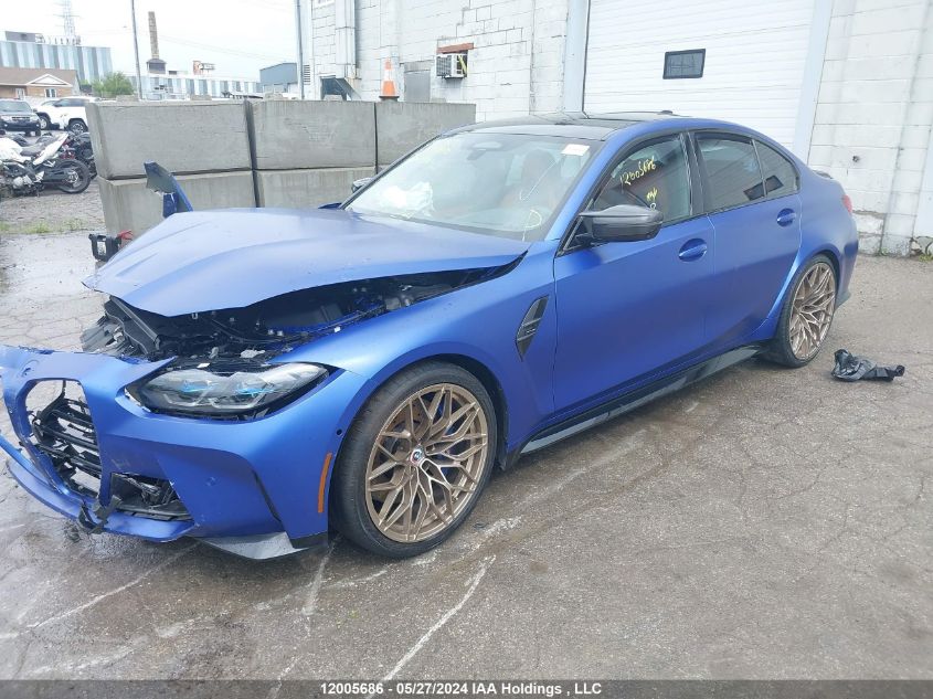 2022 BMW M3 Competition VIN: WBS43AY03NFM99134 Lot: 12005686