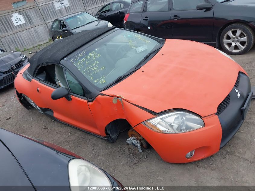 2007 Mitsubishi Eclipse VIN: 4A3AL25F37E602308 Lot: 12005688