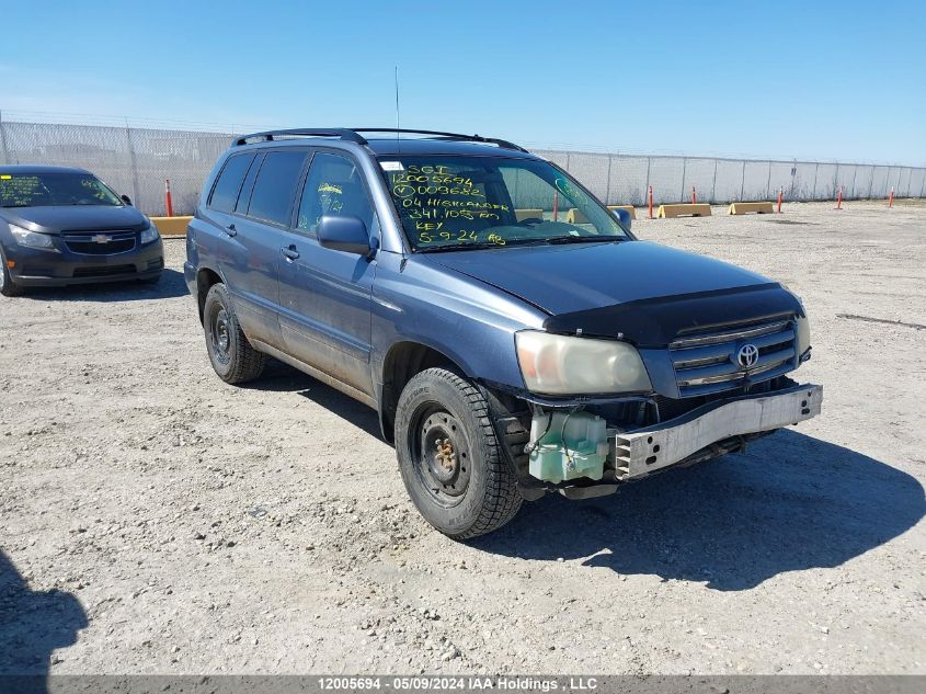 2004 Toyota Highlander VIN: JTEHP21A340009682 Lot: 12005694