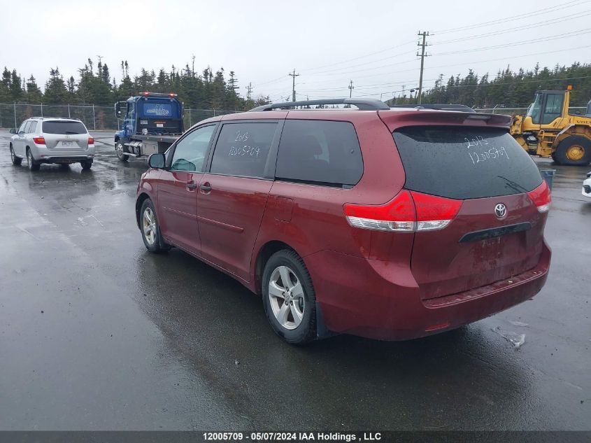 2013 Toyota Sienna VIN: 5TDZK3DC0DS345720 Lot: 12005709