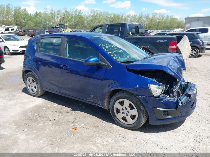 2014 Chevrolet Sonic VIN: 1G1JA6SH2E4125629 Lot: 12005728