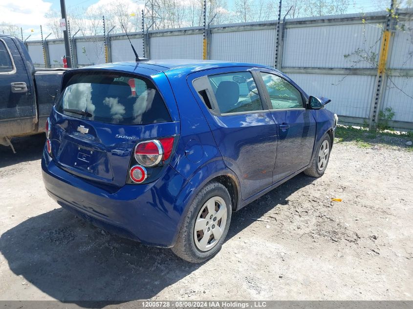 2014 Chevrolet Sonic VIN: 1G1JA6SH2E4125629 Lot: 12005728