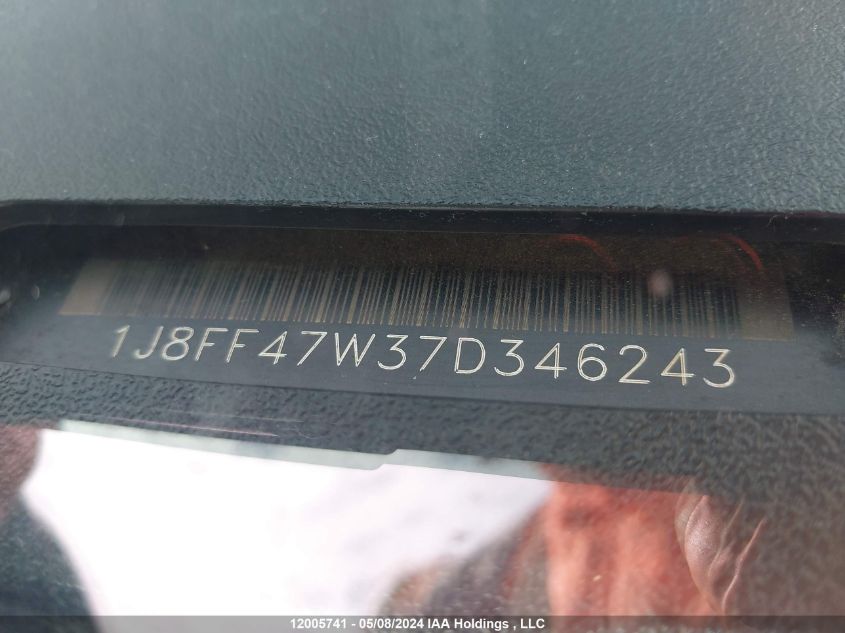 2007 Jeep Compass VIN: 1J8FF47W37D346243 Lot: 12005741