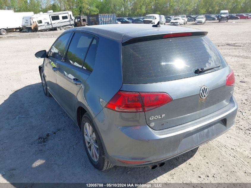 2015 Volkswagen Golf VIN: 3VW117AU5FM030691 Lot: 12005788