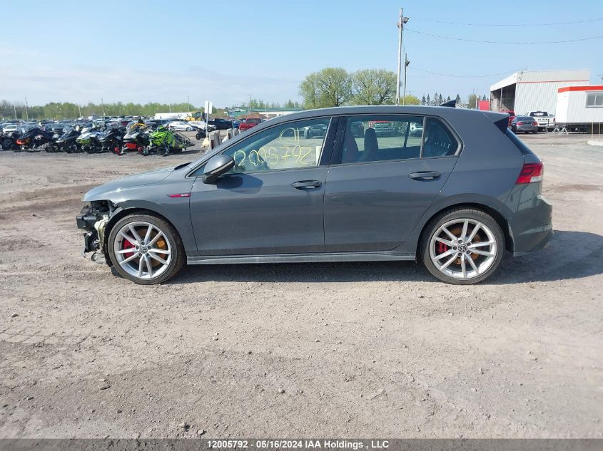 2022 Volkswagen Golf Gti VIN: WVWV87CD1NW212609 Lot: 12005792