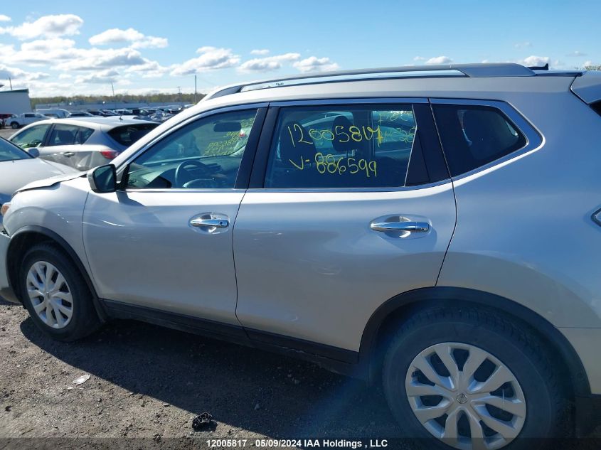 2016 Nissan Rogue VIN: 5N1AT2MTXGC886599 Lot: 12005817