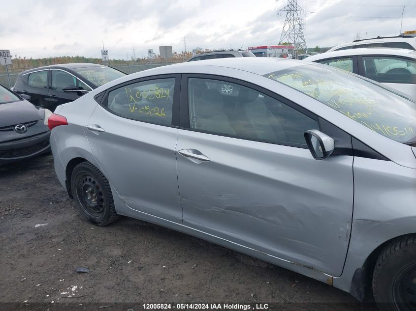 2011 Hyundai Elantra VIN: 5NPDH4AE1BH015026 Lot: 12005824