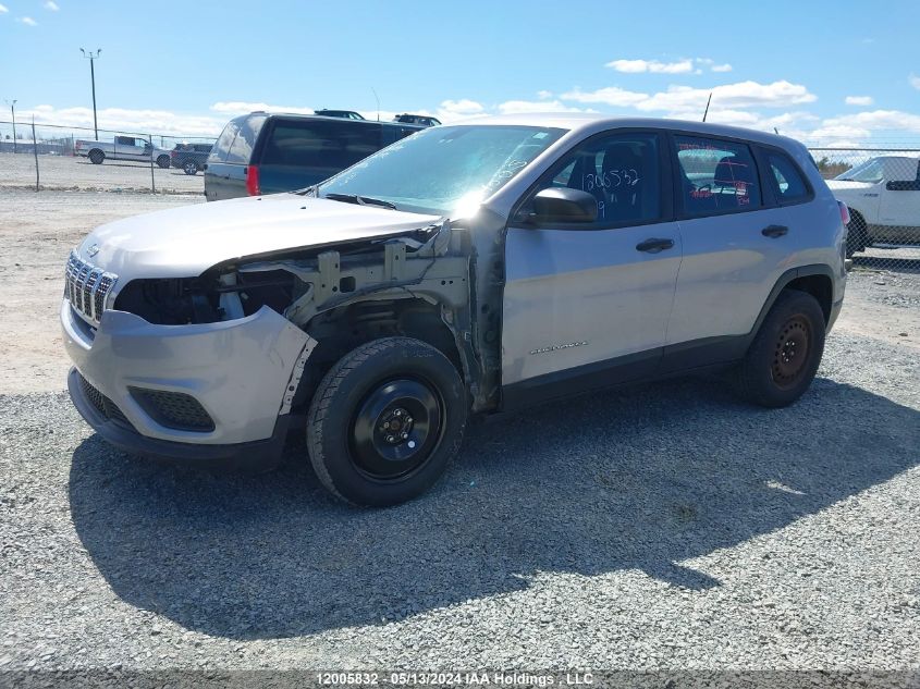 2019 Jeep Cherokee Sport VIN: 1C4PJMAXXKD436297 Lot: 12005832