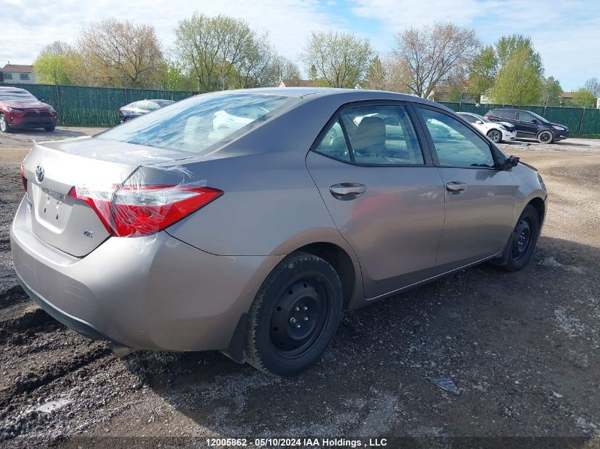 2015 Toyota Corolla L/Le/Le Pls/Prm/S/S Pls VIN: 2T1BURHE9FC328727 Lot: 12005862