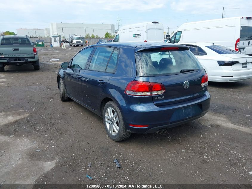 2013 Volkswagen Golf VIN: WVWCA7AJ4DW103872 Lot: 12005863