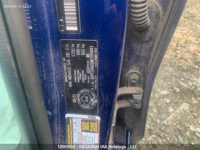 2021 Kia Forte VIN: 3KPF24AD2ME399441 Lot: 12005892