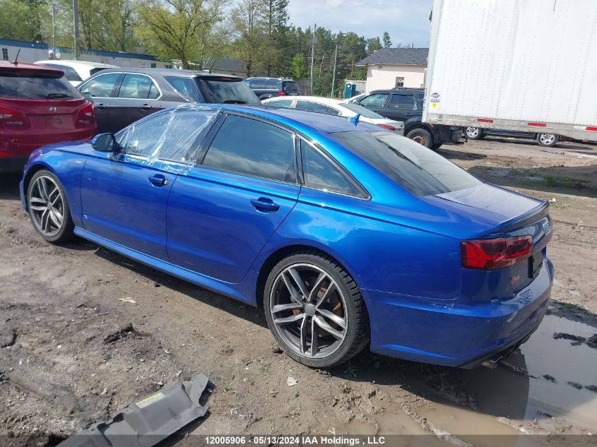 2016 Audi S6 VIN: WAUF2AFC4GN153826 Lot: 12005906