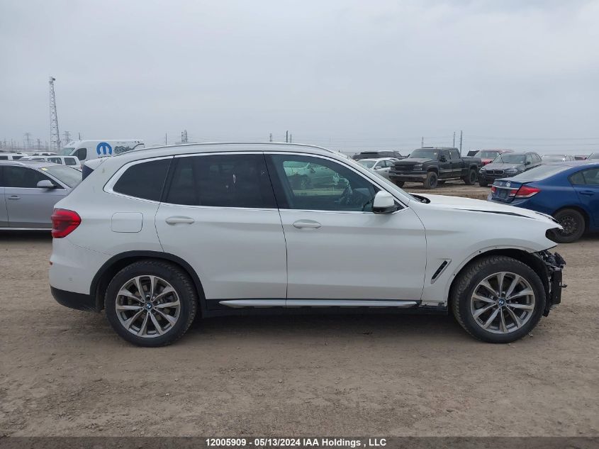 2019 BMW X3 VIN: 5UXTR9C50KLP87305 Lot: 12005909