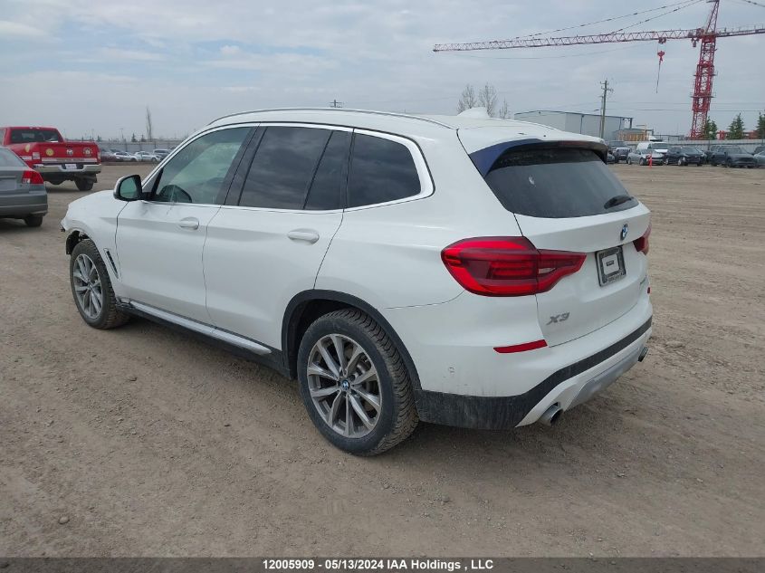 2019 BMW X3 VIN: 5UXTR9C50KLP87305 Lot: 12005909