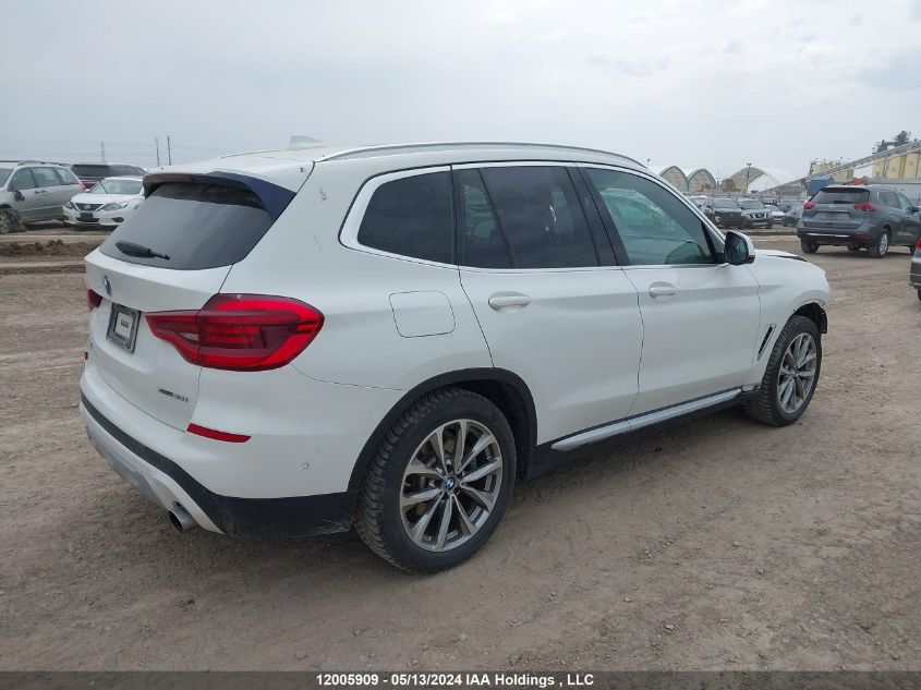 2019 BMW X3 VIN: 5UXTR9C50KLP87305 Lot: 12005909