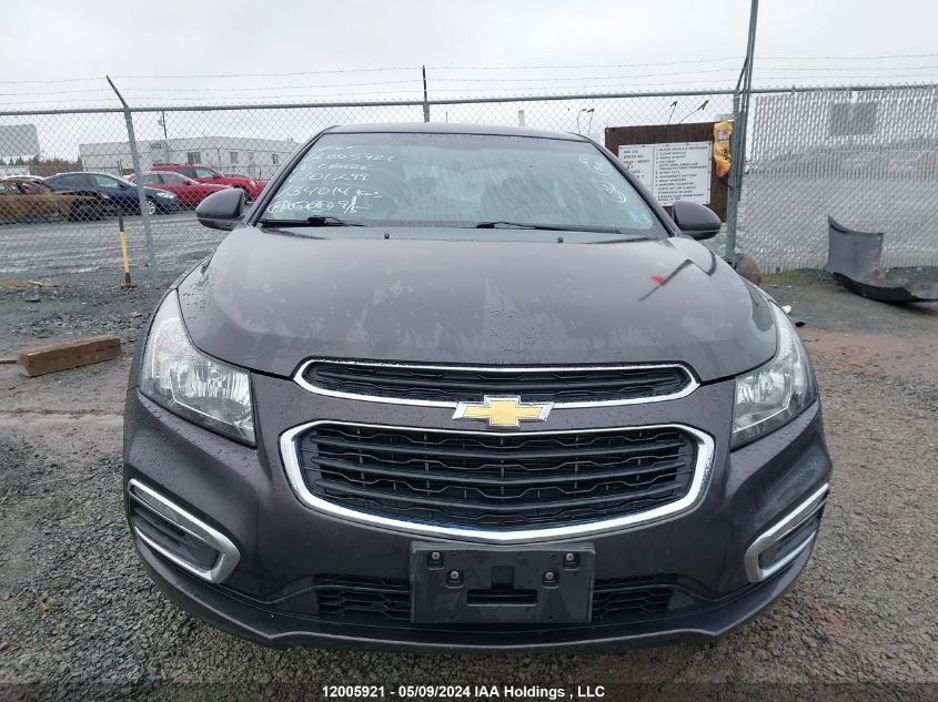 2016 Chevrolet Cruze Limited VIN: 1G1PE5SB0G7101299 Lot: 12005921