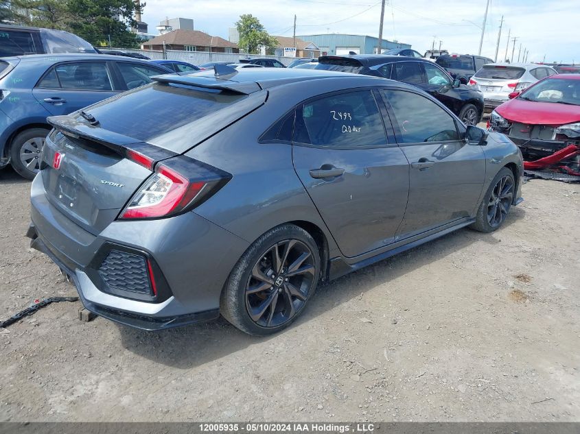 2018 Honda Civic Hatchback VIN: SHHFK7G4XJU309420 Lot: 12005935