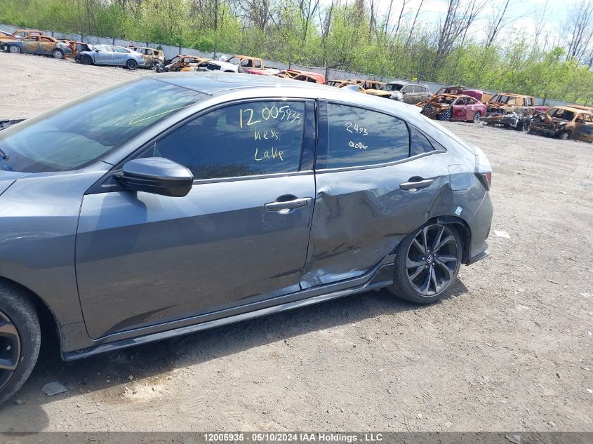 2018 Honda Civic Hatchback VIN: SHHFK7G4XJU309420 Lot: 12005935