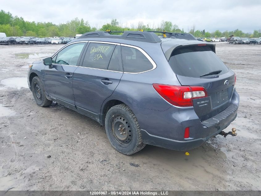 2016 Subaru Outback 2.5I Limited VIN: 4S4BSCLC3G3221400 Lot: 12005967