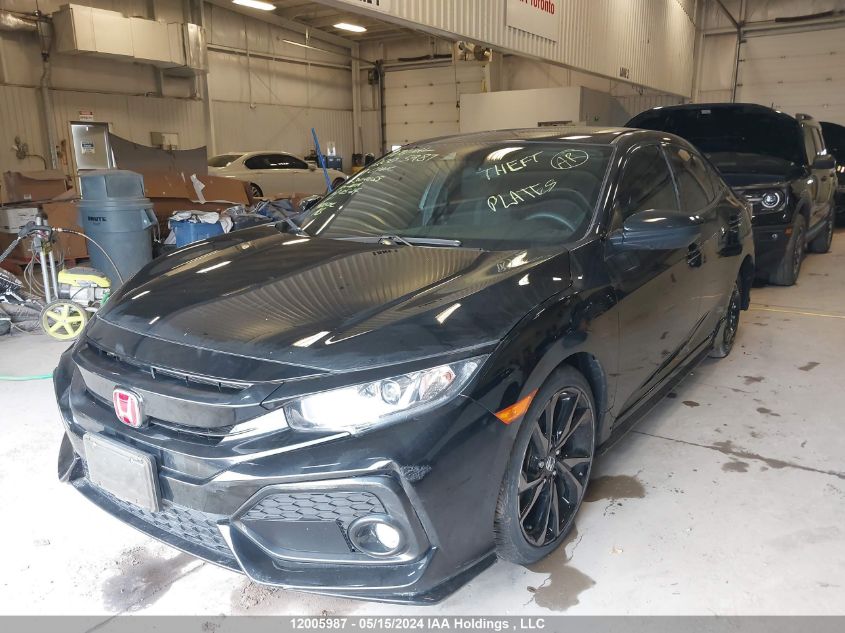 2019 Honda Civic Sport VIN: SHHFK7H45KU304058 Lot: 12005987
