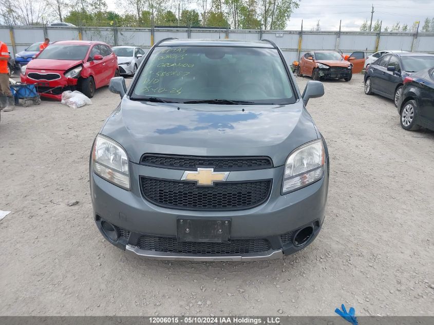 2012 Chevrolet Orlando VIN: KL77P2EM6CK586887 Lot: 12006015