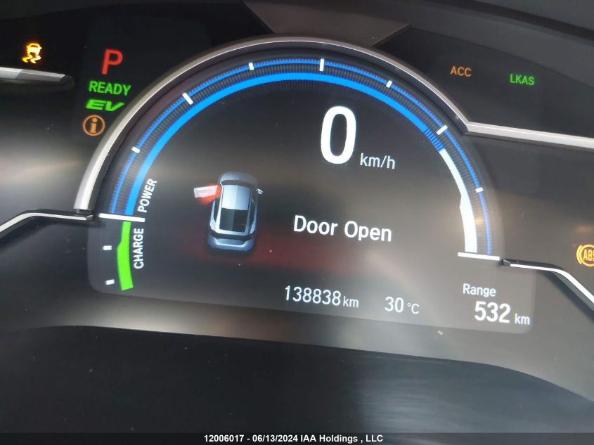 2018 Honda Clarity Plug-In Hybrid VIN: JHMZC5F11JC800395 Lot: 12006017