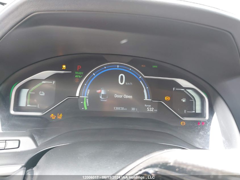 2018 Honda Clarity Plug-In Hybrid VIN: JHMZC5F11JC800395 Lot: 12006017