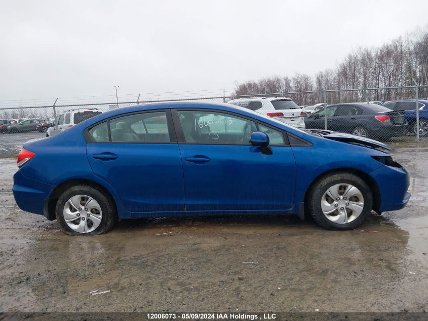 2013 Honda Civic Sdn VIN: 2HGFB2F46DH039883 Lot: 12006073