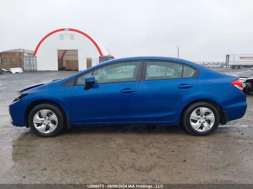 2013 Honda Civic Sdn VIN: 2HGFB2F46DH039883 Lot: 12006073