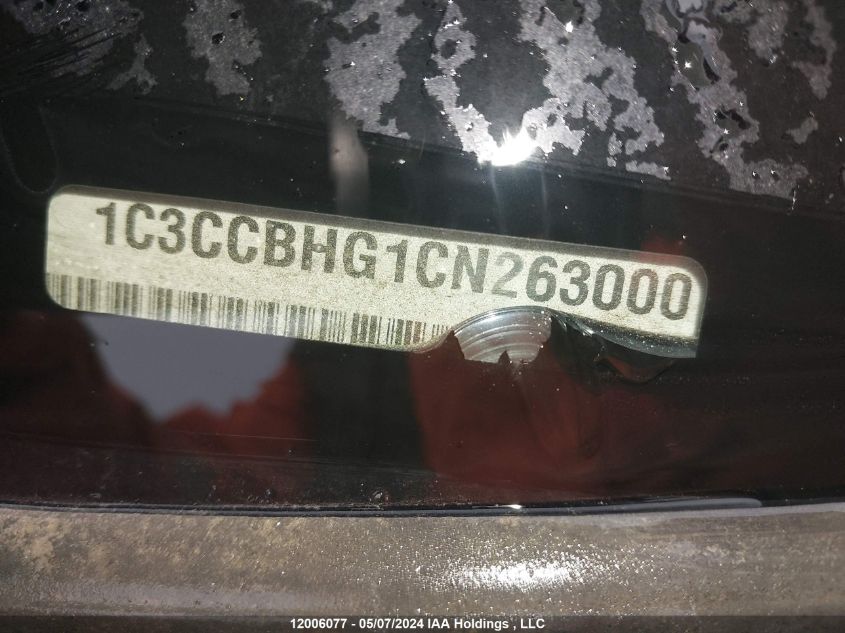 2012 Chrysler 200 S VIN: 1C3CCBHG1CN263000 Lot: 12006077