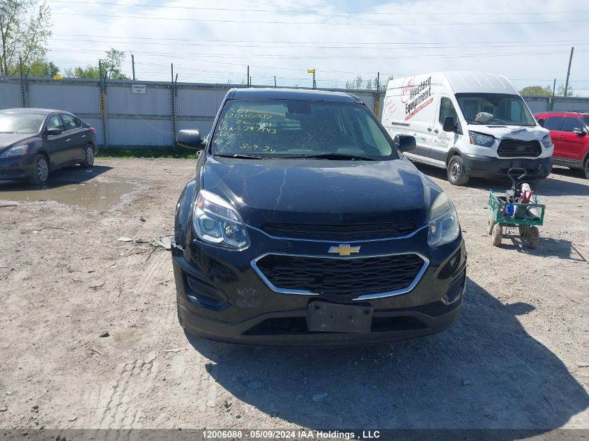 2016 Chevrolet Equinox VIN: 2GNFLEEK5G6297543 Lot: 12006088