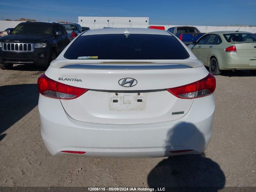 2012 Hyundai Elantra Limited VIN: 5NPDH4AE9CH123413 Lot: 12006115