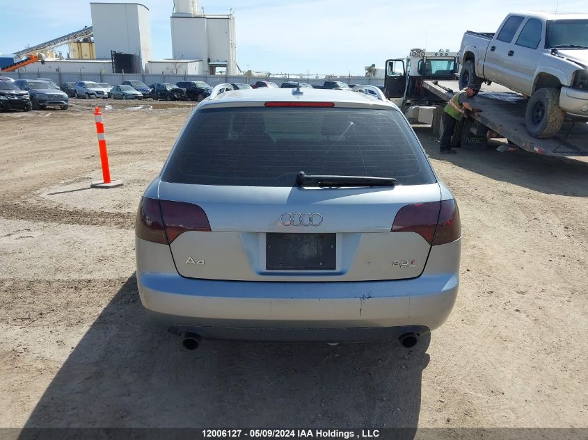2006 Audi A4 2.0T Avant Quattro VIN: WAUKF78E66A243022 Lot: 12006127