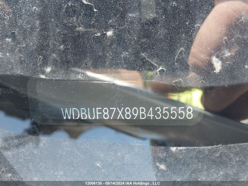 2009 Mercedes-Benz E-Class VIN: WDBUF87X89B435558 Lot: 12006135