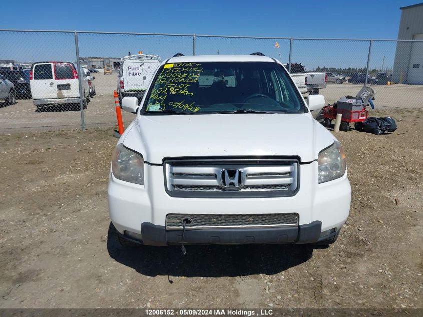 2007 Honda Pilot VIN: 2HKYF18497H002602 Lot: 12006152