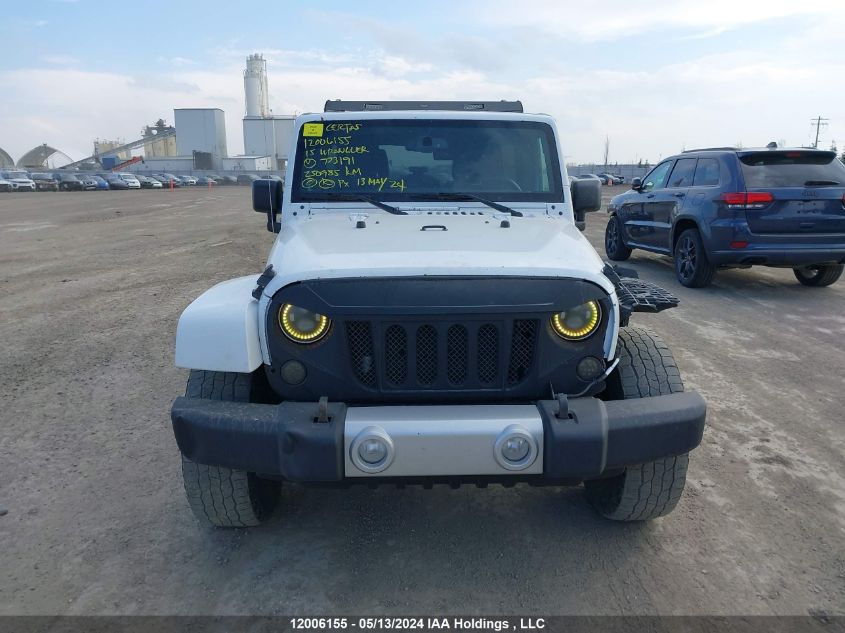 2015 Jeep Wrangler Unlimited Sahara VIN: 1C4BJWEG8FL773191 Lot: 12006155