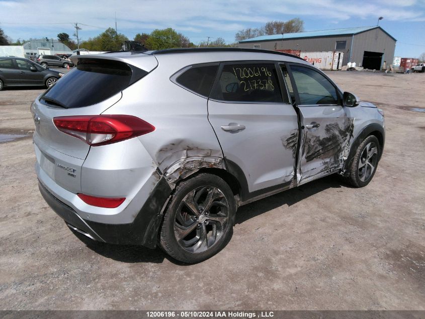 2016 Hyundai Tucson VIN: KM8J3CA29GU217378 Lot: 12006196