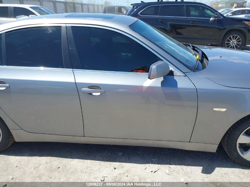 2007 BMW 530 I VIN: WBANE73547CM44625 Lot: 12006237